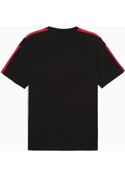Siyah Erkek Regular Fit Düz T-Shirt 63019601 Ferrari Race Mt7 Tee Puma