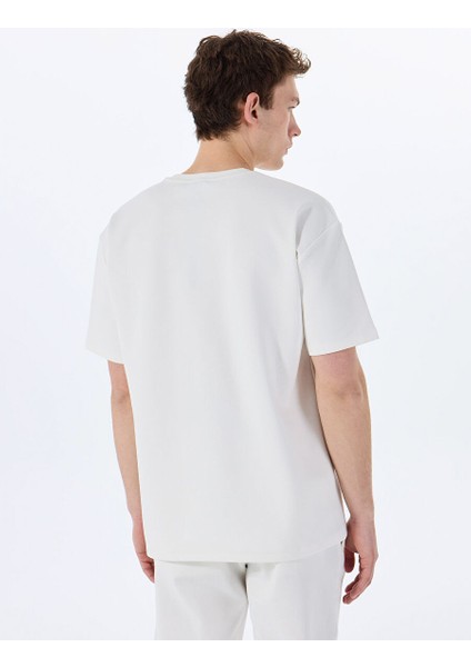 Gmg Fırenze Ekru Erkek Oversize T-Shirt GU25MSS03017