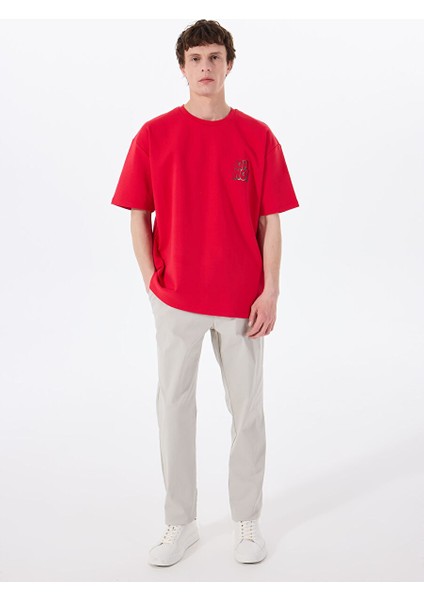 Gmg Fırenze Kırmızı Erkek Oversize T-Shirt GU25MSS03015