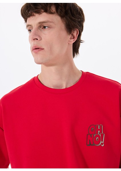 Gmg Fırenze Kırmızı Erkek Oversize T-Shirt GU25MSS03015