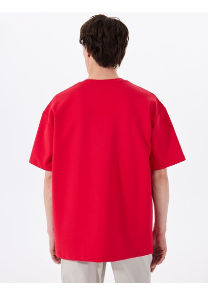 Gmg Fırenze Kırmızı Erkek Oversize T-Shirt GU25MSS03015