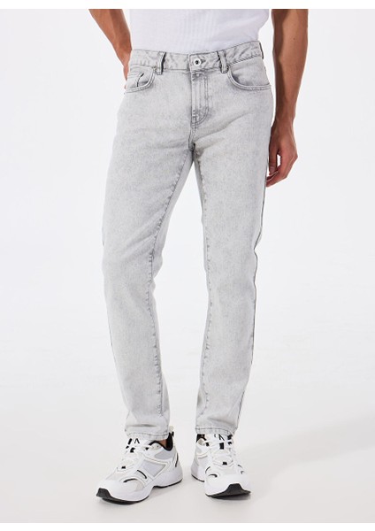 Gmg Fırenze Gri Erkek Slim Fit Denim Pantolon GU25MSS01312