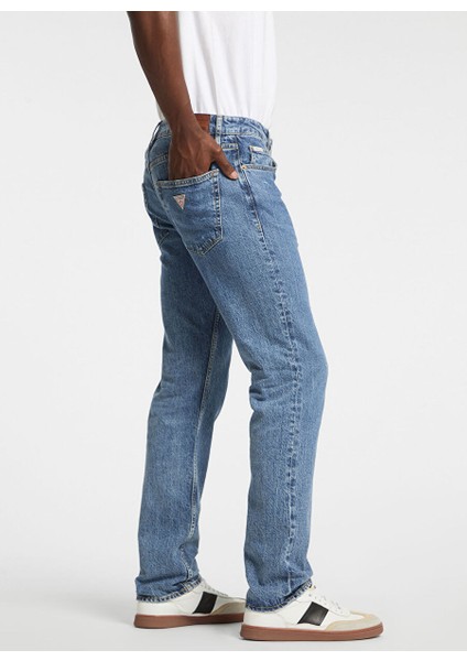 Erkek Slim Fit Desenli Denim Pantolon M5RA1CD5M52GDIS Gj G14 Slım eco modelleri