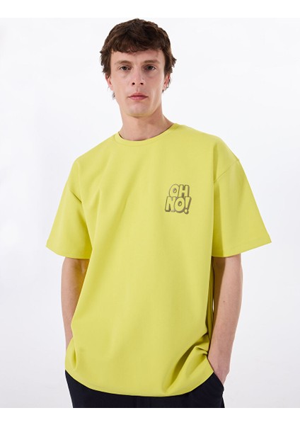 Gmg Fırenze Sarı Erkek Oversize T-Shirt GU25MSS03015