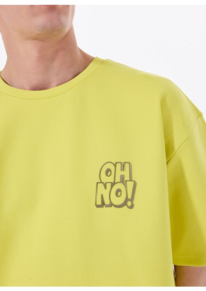 Gmg Fırenze Sarı Erkek Oversize T-Shirt GU25MSS03015