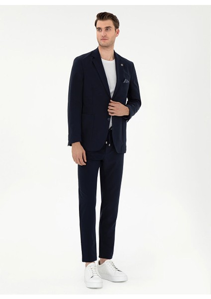 Lacivert Erkek Slim Fit Pantolon E19400/PB
