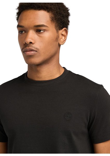 Tımberland Siyah Dunstan Rıver Short Sleeve Tee Erkek T-Shirt TB0A2BPRX651