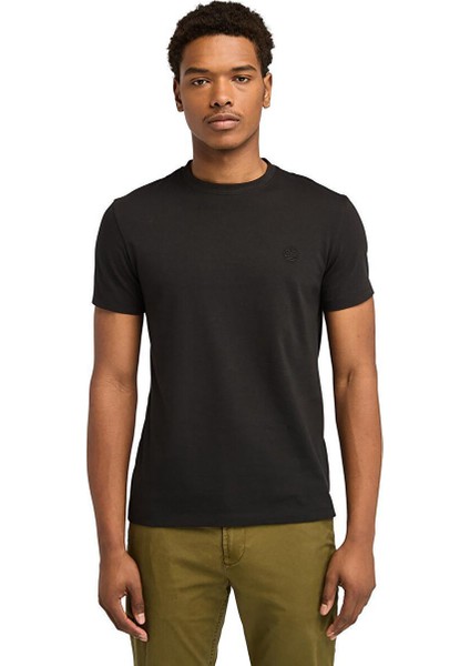 Tımberland Siyah Dunstan Rıver Short Sleeve Tee Erkek T-Shirt TB0A2BPRX651