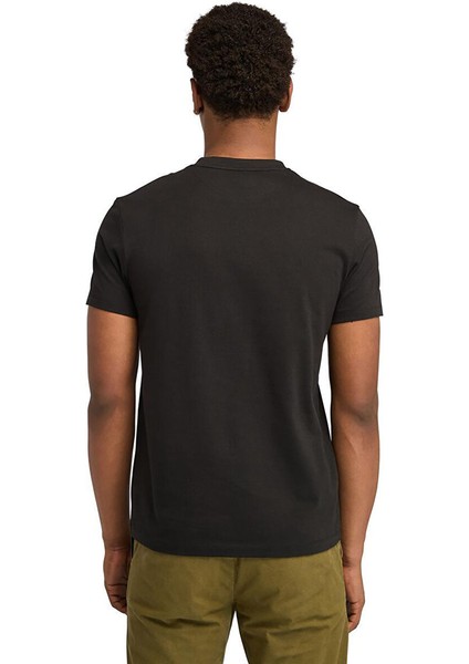 Tımberland Siyah Dunstan Rıver Short Sleeve Tee Erkek T-Shirt TB0A2BPRX651