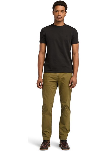 Tımberland Siyah Dunstan Rıver Short Sleeve Tee Erkek T-Shirt TB0A2BPRX651