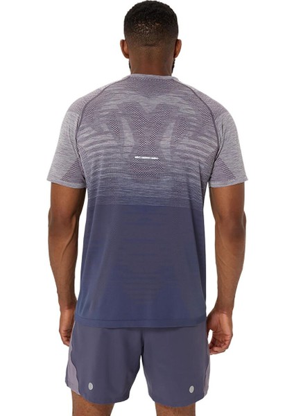 2011C398-501 Seamless Ss Top Gri Erkek Normal T-Shirt