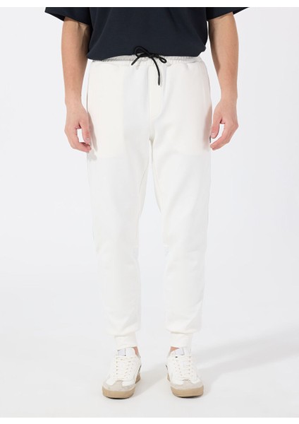 Gmg Fırenze Ekru Erkek Slim Fit Eşofman Altı GU25MSS14001