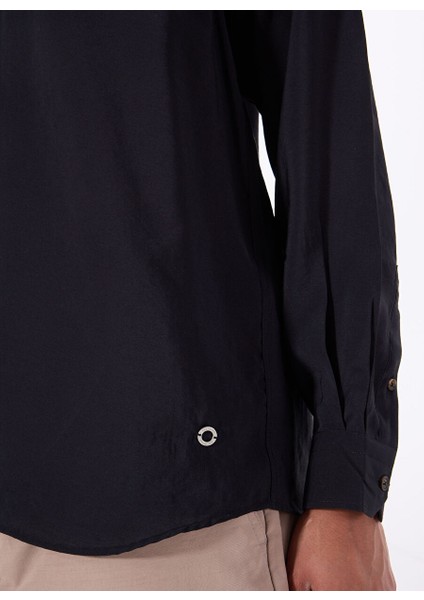 Gmg Fırenze Siyah Erkek Slim Fit Gömlek GU25MSS02214