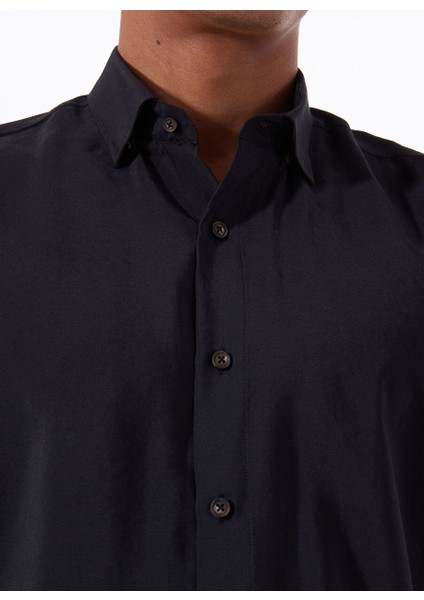 Gmg Fırenze Siyah Erkek Slim Fit Gömlek GU25MSS02214