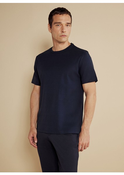 Lacivert Erkek Standart T-Shirt BBSS25MTS025 fiyatları