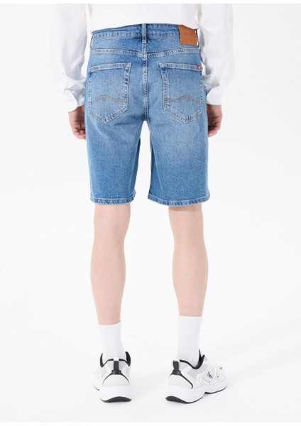 Mavi Erkek Standart Yıkamalı Denim Şort Denver - 1806