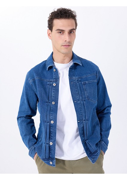 Mavi Erkek Regular Fit Yıkamalı Denim Ceket M5SM-CKT1023