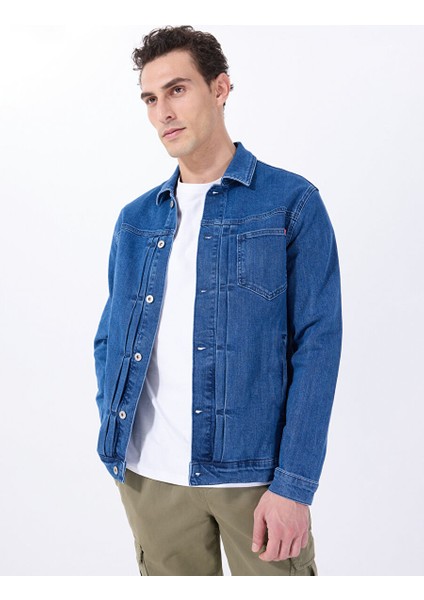 Mavi Erkek Regular Fit Yıkamalı Denim Ceket M5SM-CKT1023