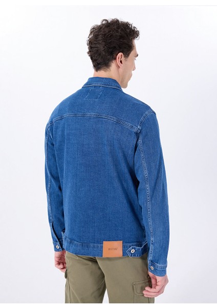 Mavi Erkek Regular Fit Yıkamalı Denim Ceket M5SM-CKT1023