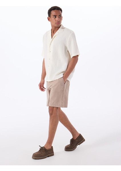 Gmg Fırenze Vizon Erkek Slim Fit Şort GU25MSS09024