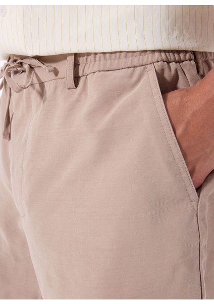 Gmg Fırenze Vizon Erkek Slim Fit Şort GU25MSS09024