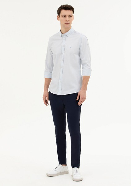 Lacivert Erkek Slim Fit Mikro Pantolon E19394/PB