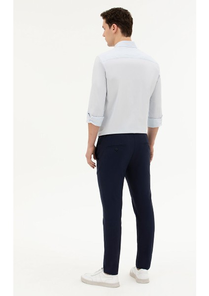 Lacivert Erkek Slim Fit Mikro Pantolon E19394/PB