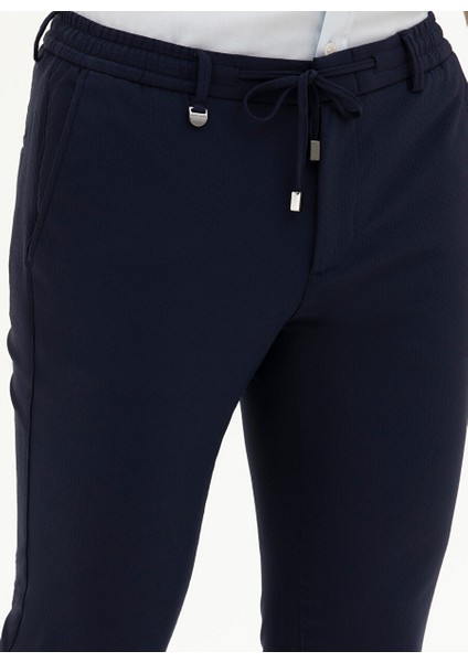 Lacivert Erkek Slim Fit Mikro Pantolon E19394/PB