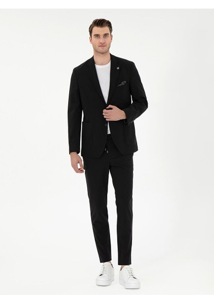 Siyah Erkek Slim Fit Pantolon E19400/PB