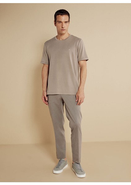 Bej Erkek Standart T-Shirt BBSS25MTS017 modelleri