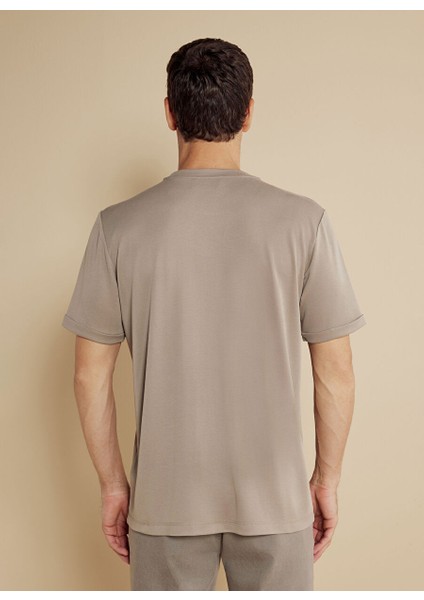 Bej Erkek Standart T-Shirt BBSS25MTS017 indirimleri