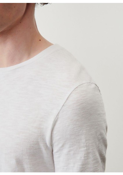 Beyaz Erkek Standart T-Shirt MBYSA18BE25BLANC modelleri