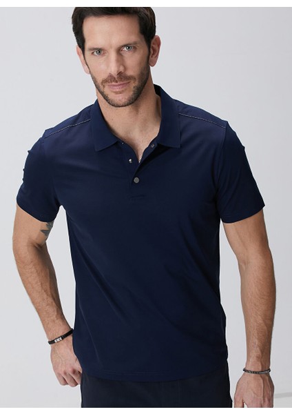 Lacivert Erkek Slim Fit T-Shirt 1093861