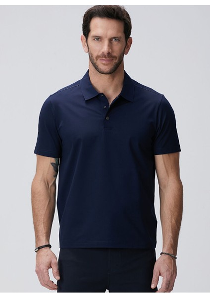 Lacivert Erkek Slim Fit T-Shirt 1093861