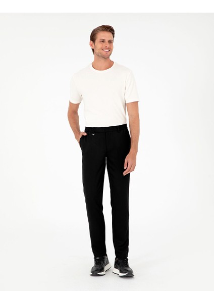 Siyah Ex. Slim Fit Kumaş Pantolon modelleri