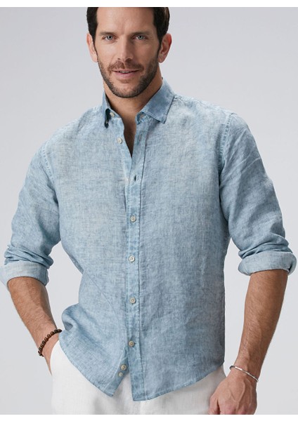 Mınt Erkek Alttan Britli Slim Fit Gömlek 1094178