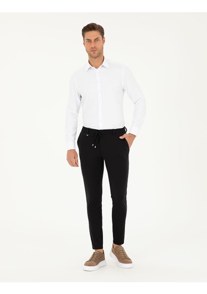 Beyaz Slim Fit Armürlü Uzun Kollu Gömlek fırsatları