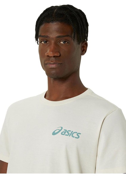 Gri Erkek Normal Baskılı T-Shirt 2031E659-022 Asıcs Chest Logo Ss Te