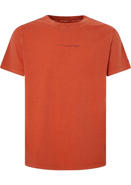 Kiremit Erkek Regular Fit Baskılı T-Shirt PM509231 165 Dave Tee