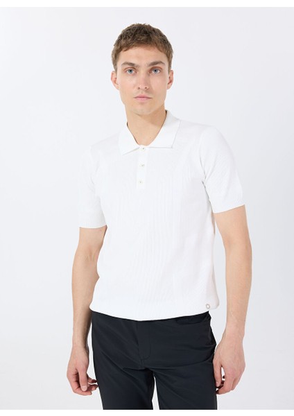 Gmg Fırenze Ekru Erkek Slim Fit Kazak GU25MSS04013