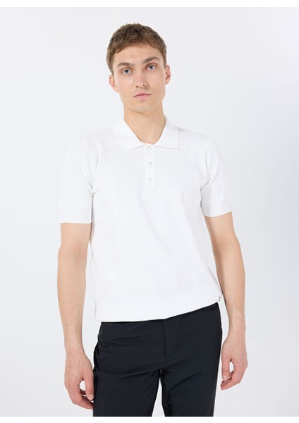 Gmg Fırenze Ekru Erkek Slim Fit Kazak GU25MSS04013