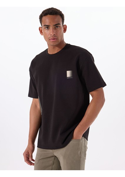 Gmg Fırenze Siyah Erkek Oversize T-Shirt GU25MSS03025