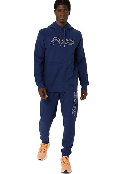 2031E187-401 Asıcs Oth Hoodıe Mavi Erkek Kapüşon Yaka Normal Kalıp Sweatshirt
