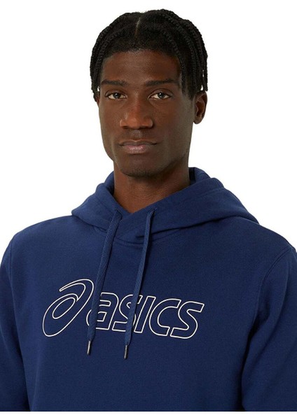 2031E187-401 Asıcs Oth Hoodıe Mavi Erkek Kapüşon Yaka Normal Kalıp Sweatshirt