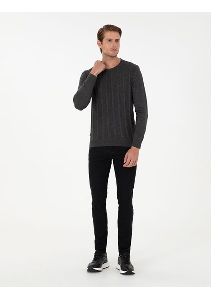 Siyah Slim Fit Jean Pantolon