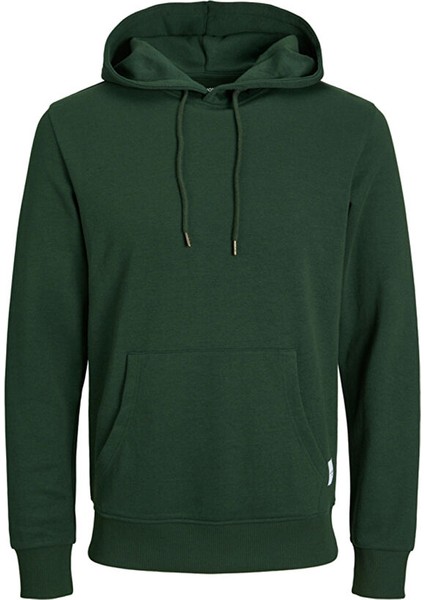 Kapüşon Yaka Koyu Yeşil Erkek Sweatshırt 12182537_JJEBASIC Sweat Hood Noos indirimleri