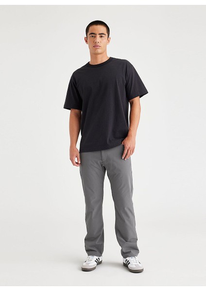 Go Jean Cut Gri Erkek Boru Paça Slim Fit Pantolon A6973-0002