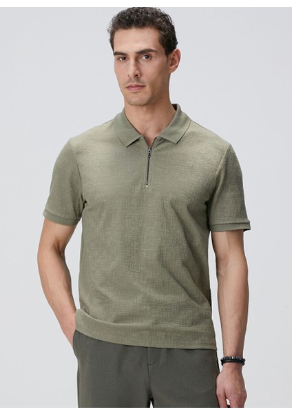 Haki Erkek Slim Fit T-Shirt 1094152