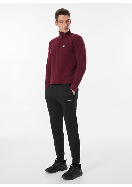 Mürdüm Erkek Fermuarlı Yaka Relaxed Sweatshirt D4WM-SWT3930