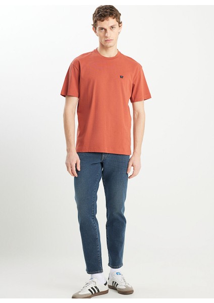Kahverengi Erkek Relaxed T-Shirt MW7NM203877222 Relaxed Fit Small